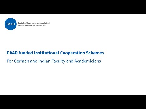 DAAD-funded Institutional Cooperation Schemes