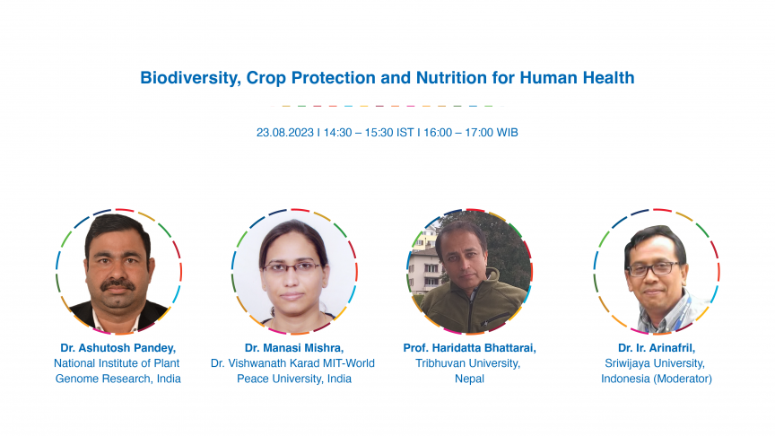 Speakers of Alumni for Sustainable Development Goals Web Talk Series:Biodiversity, Crop Protection and Nutrition for Human Health